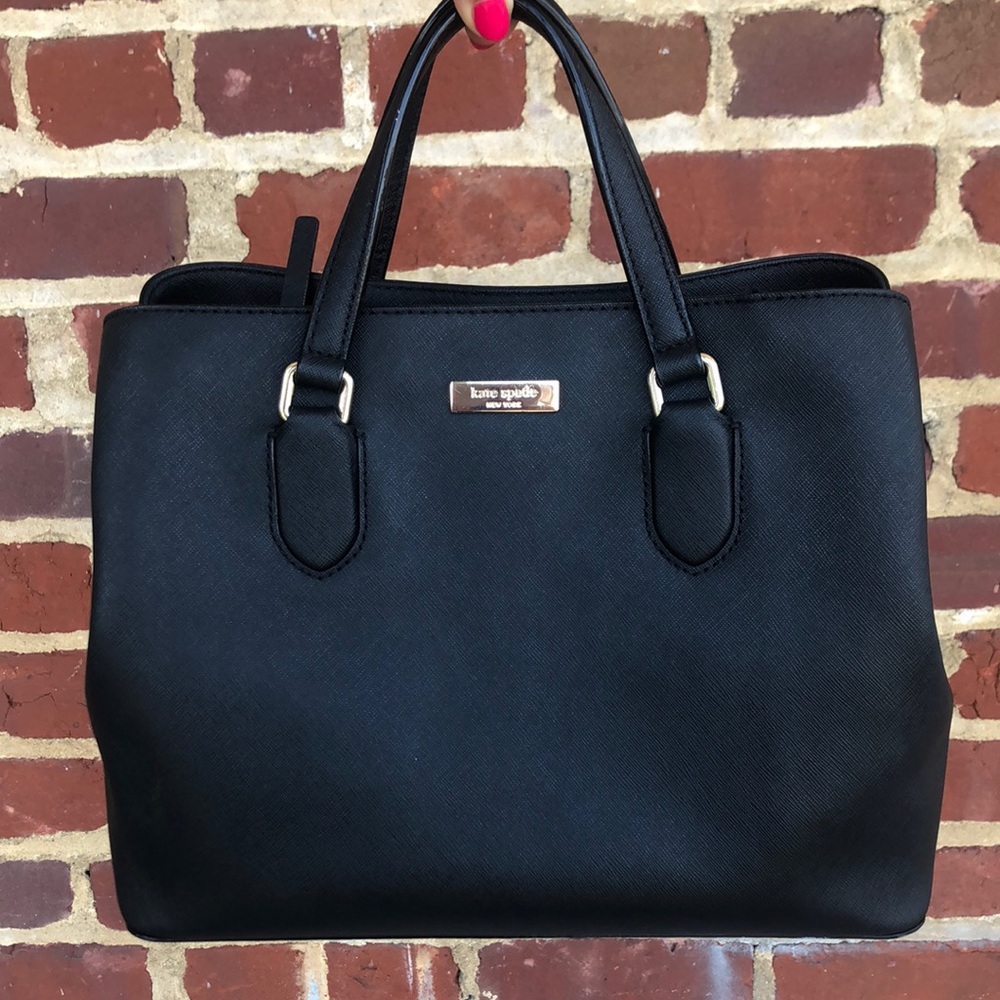 Kate Spade triple-compartment satchel bag
